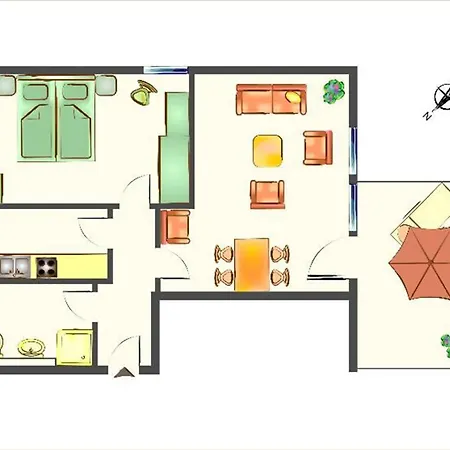 Waldsiedlung Waldhaus App 4.1 Korswandt