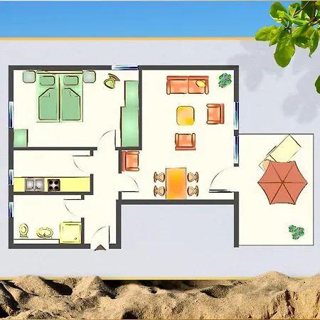 Apartment Waldsiedlung Waldhaus App 4.1